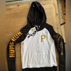 New Victoria's Secret PINK Pittsburgh Pirates MLB full-zip hoodie size medium